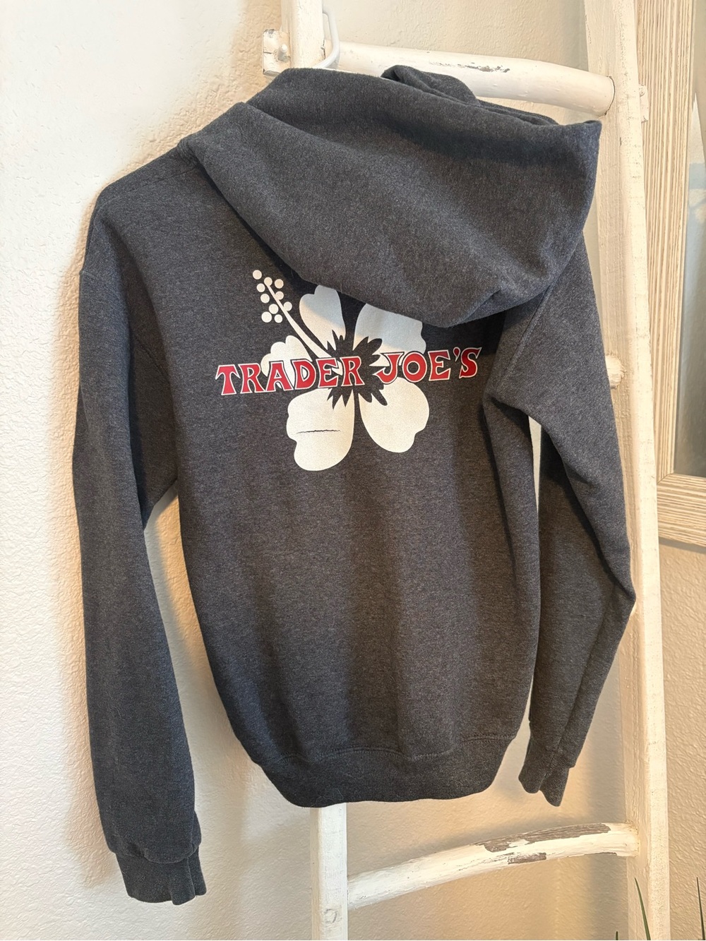 Trader Joe’s Hoodie. Charcoal Grey. Small - Picture 2 of 2